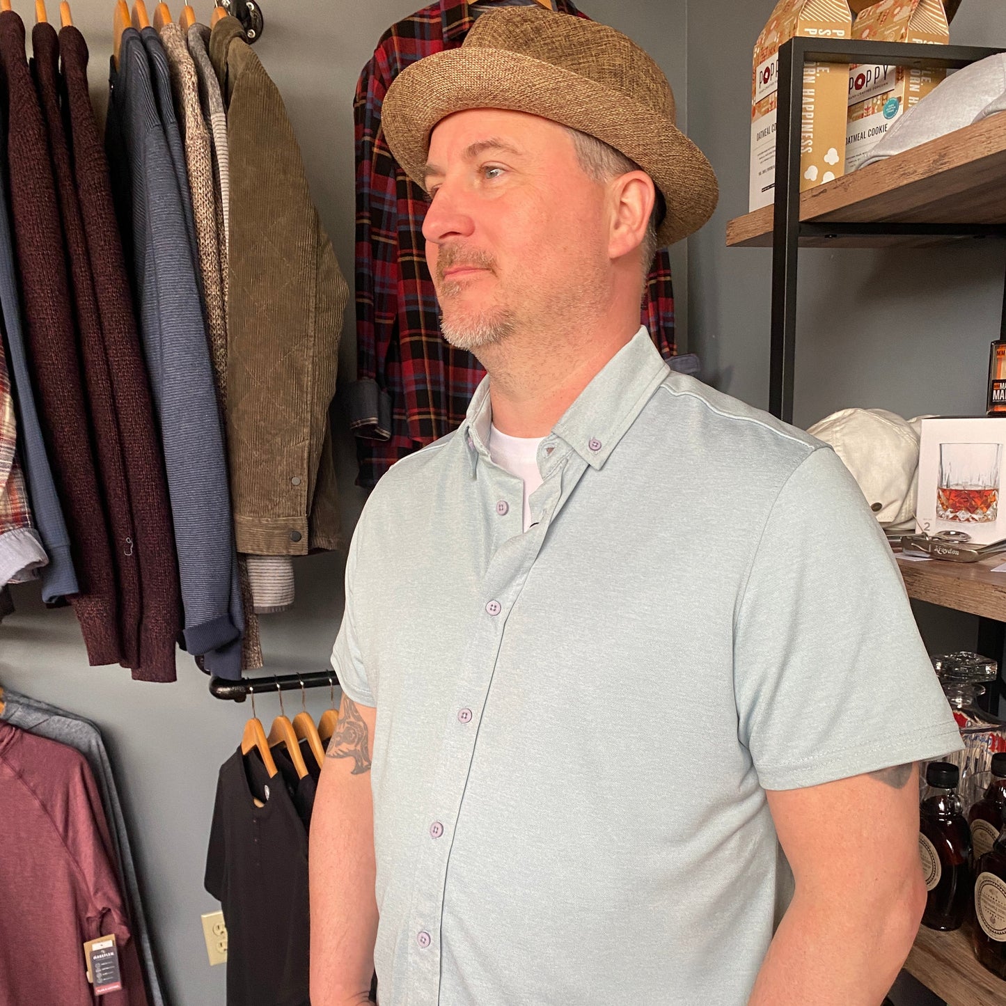 The Scott Knit Sport Shirt by Report Collection