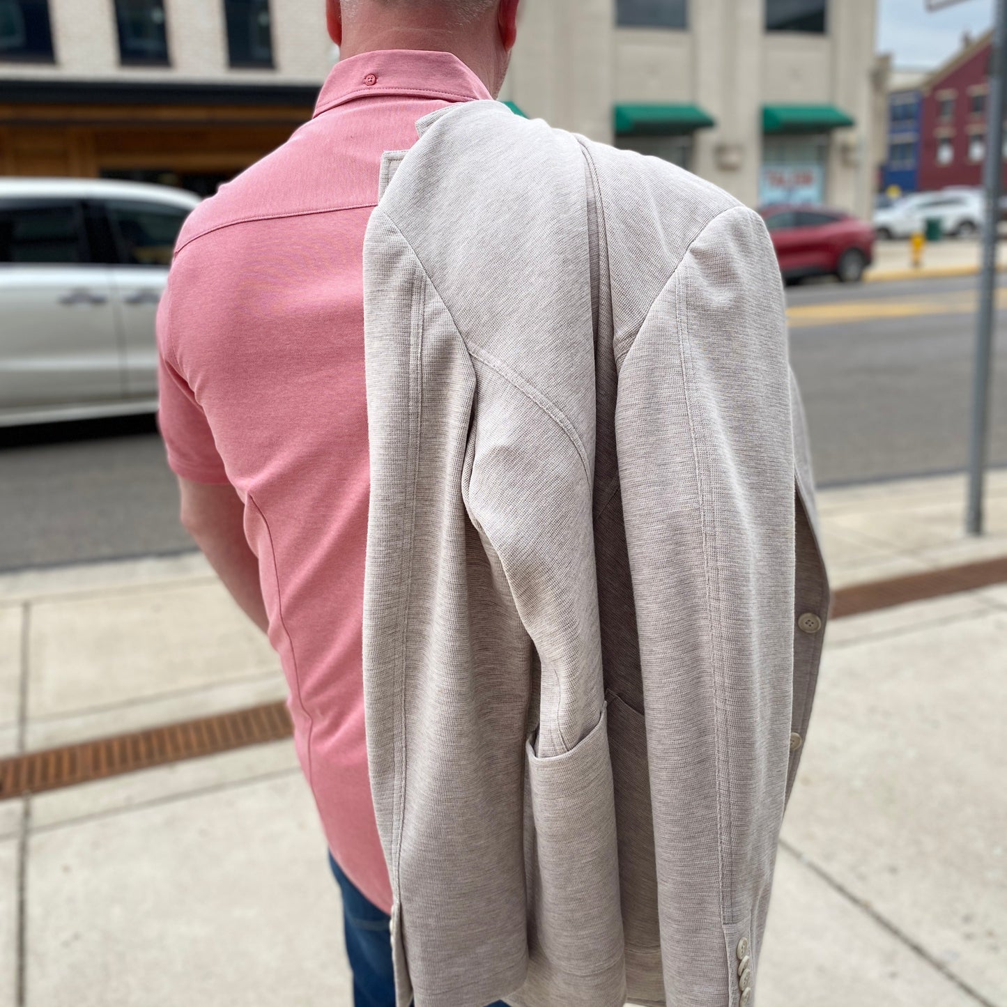 Dean Button Down Collar Knit Shirt by Report Collection