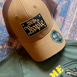 People Stamp Hat by Howitzer in Camel