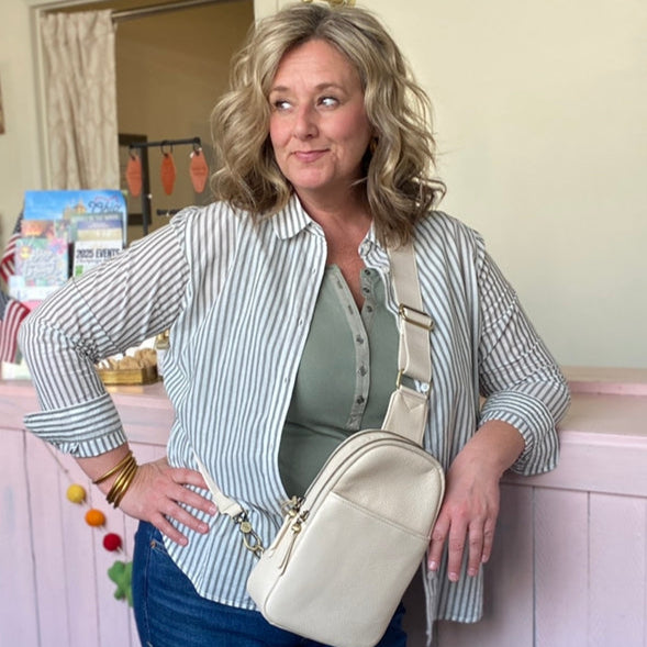 Cass Sling in Cream by HOBO