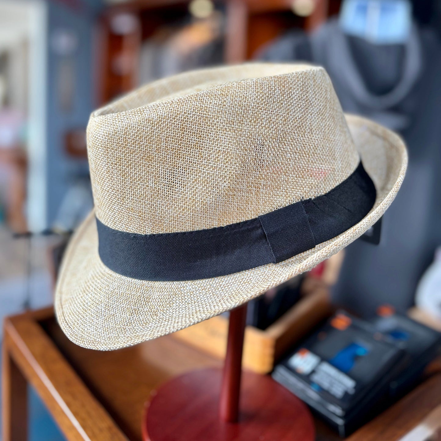 Men's Adjustable Fedora with Black Band