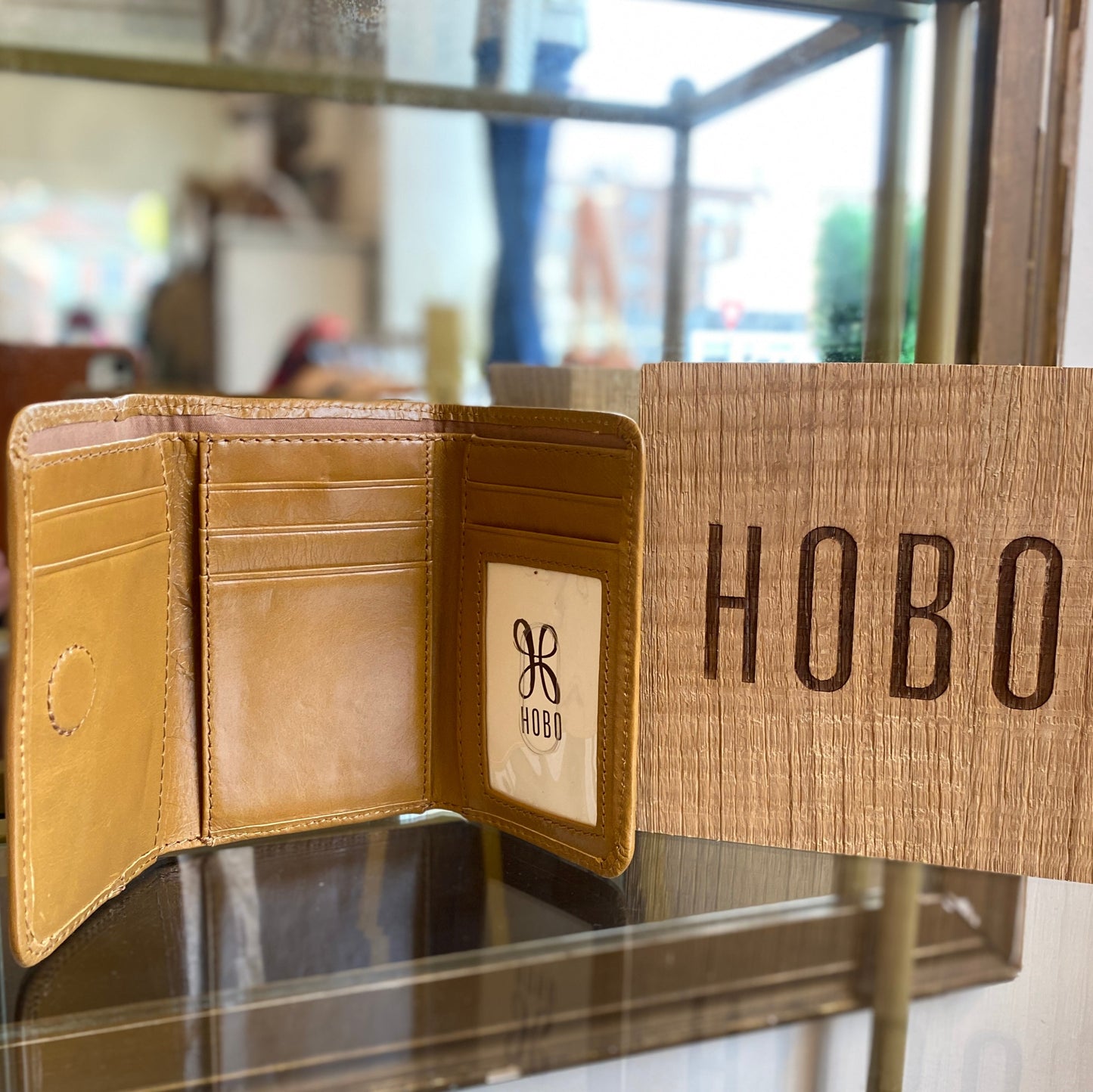 Jill Trifold Wallet in Natural by HOBO