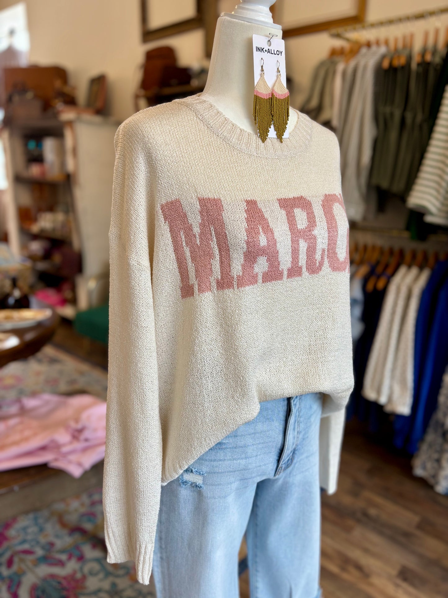 MARGS Lightweight Sweater in Cream