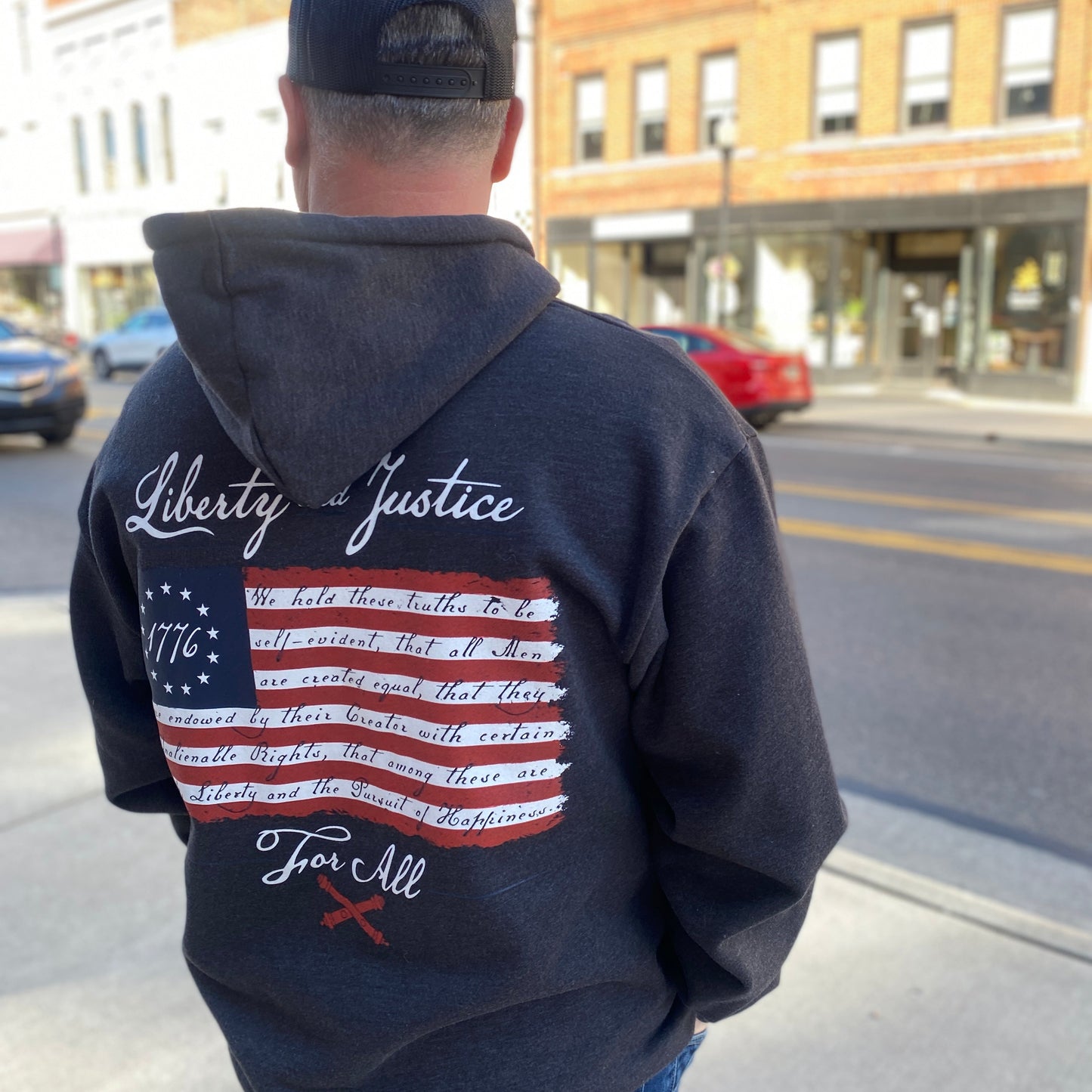 Liberty and Justice Hoodie by Howitzer
