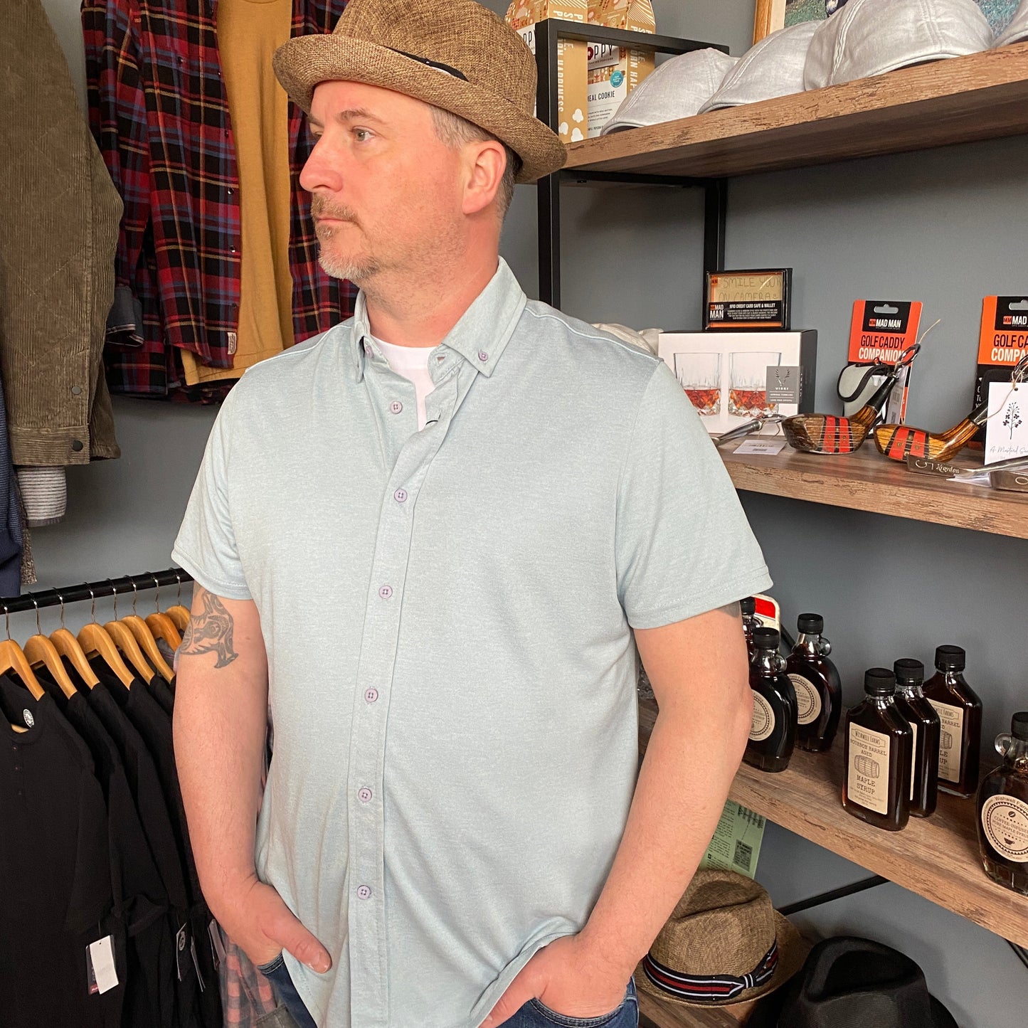 The Scott Knit Sport Shirt by Report Collection