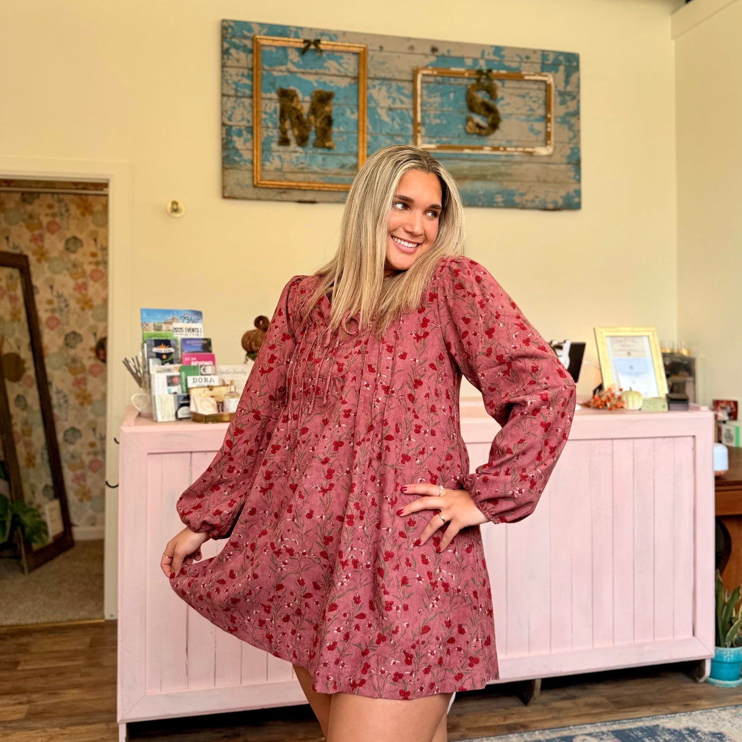 Clara Corduroy Mini Dress