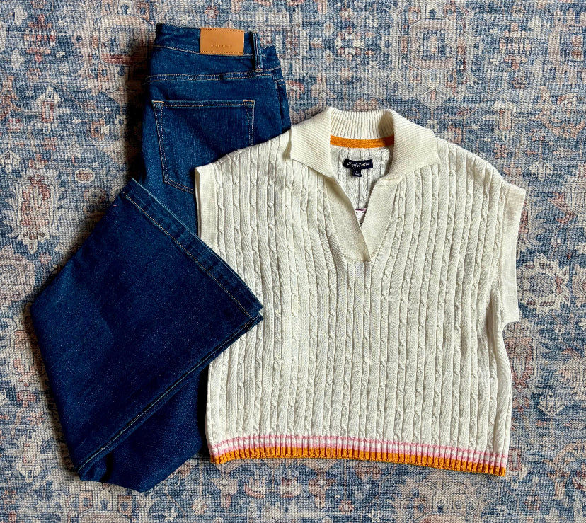 Rebecca Sweater Vest Flag & Anthem