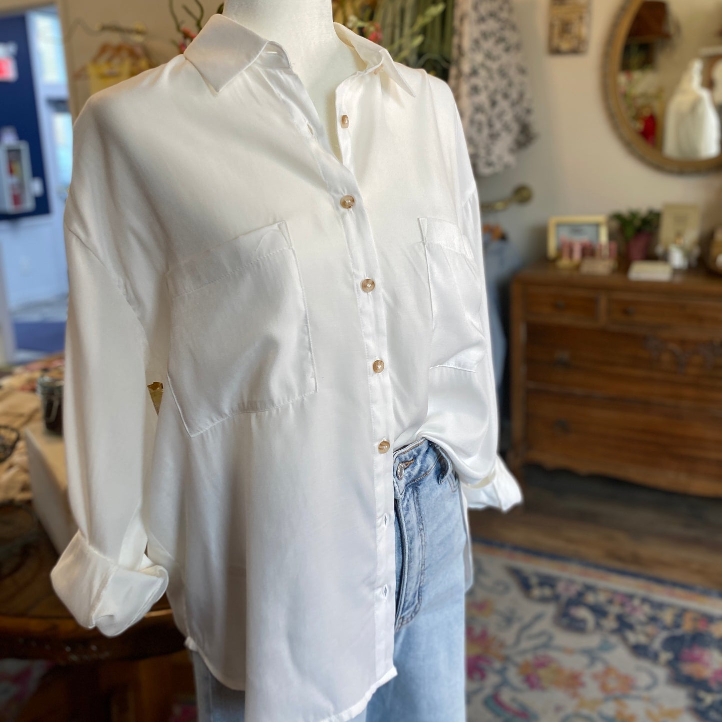 Stacey Oversized Button Down Shirt