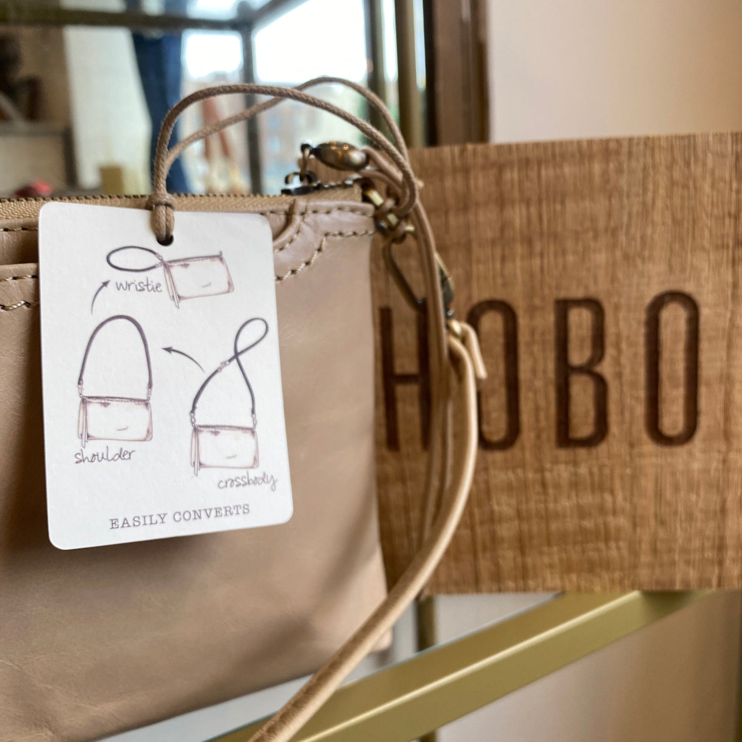 Darcy Crossbody in Sand by HOBO