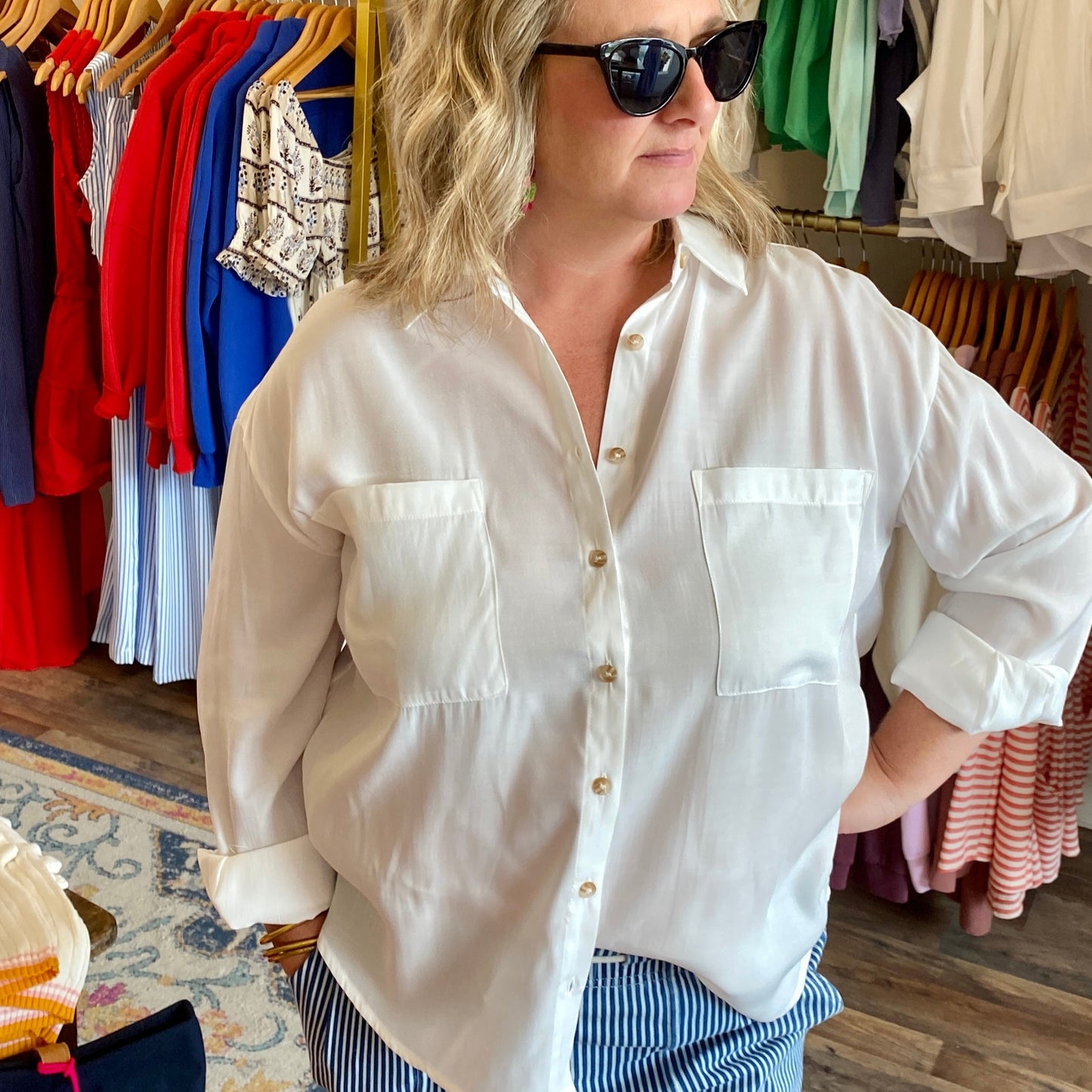 Stacey Oversized Button Down Shirt