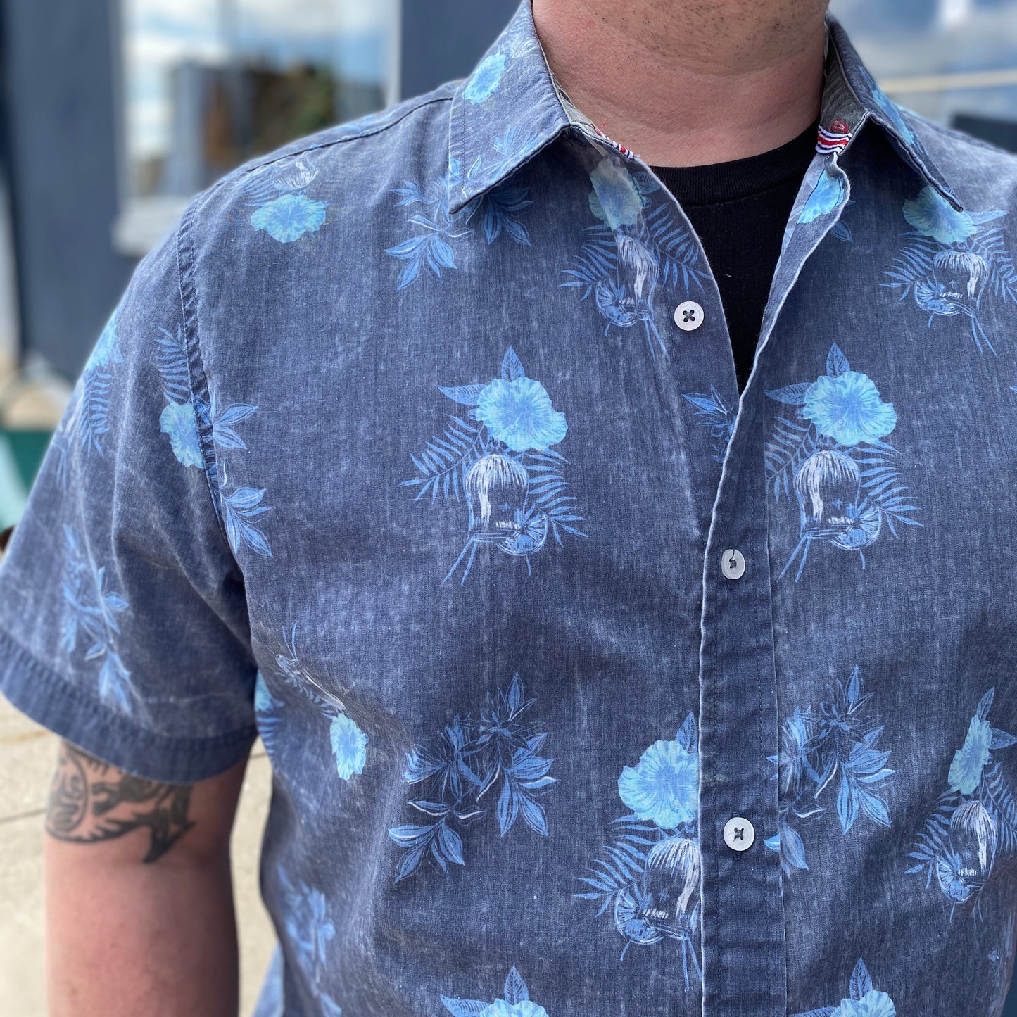 Clifford Floral Print Vintage Shirt by Flag & Anthem