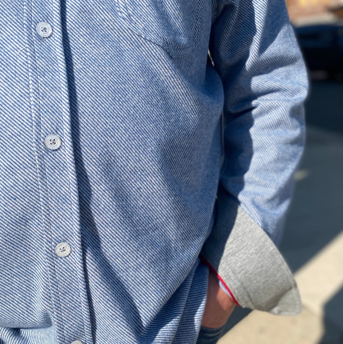 Hero Solid Twill Knit Flannel Shirt by Flag & Anthem