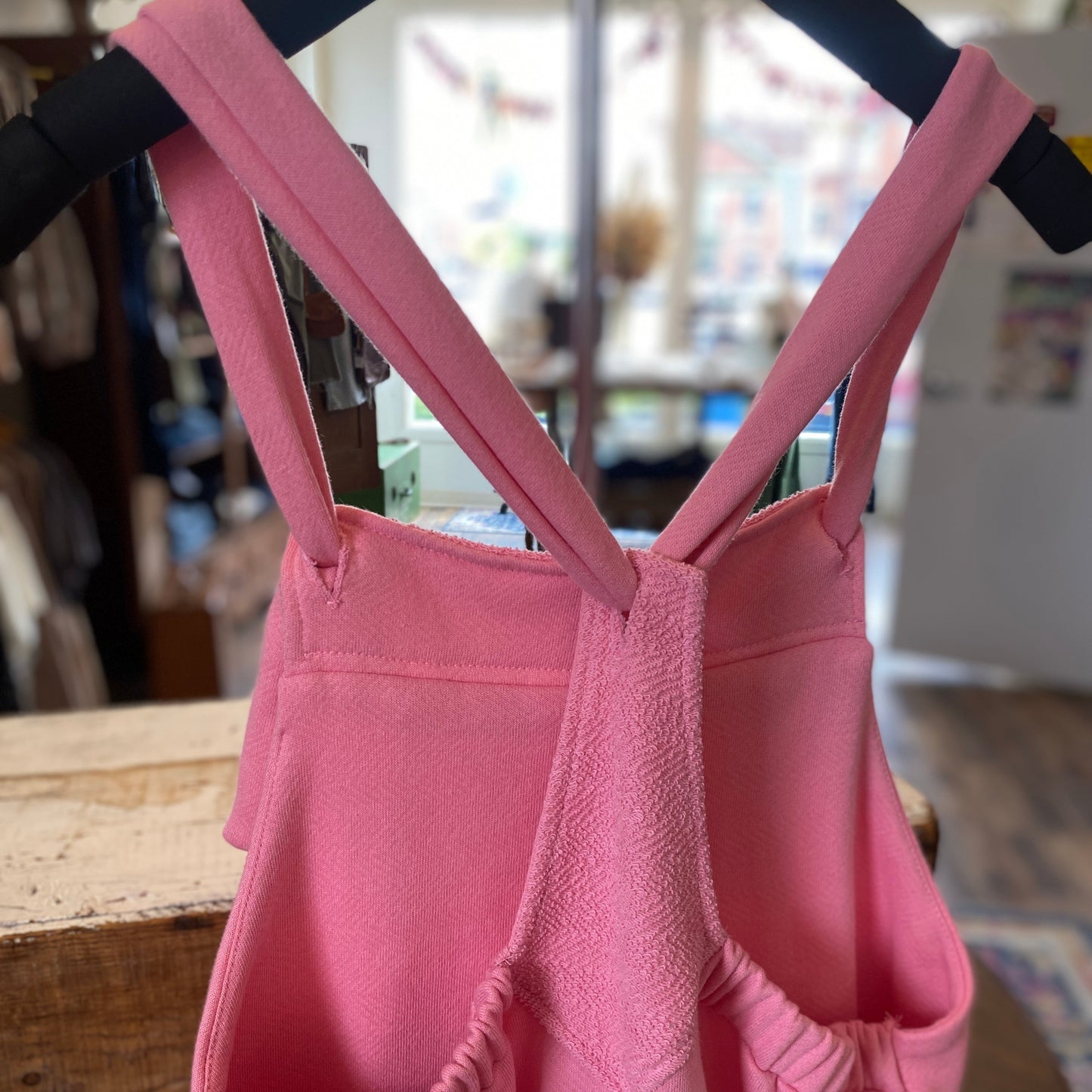 Bubblegum Pink Adjustable Straps Overall Romper