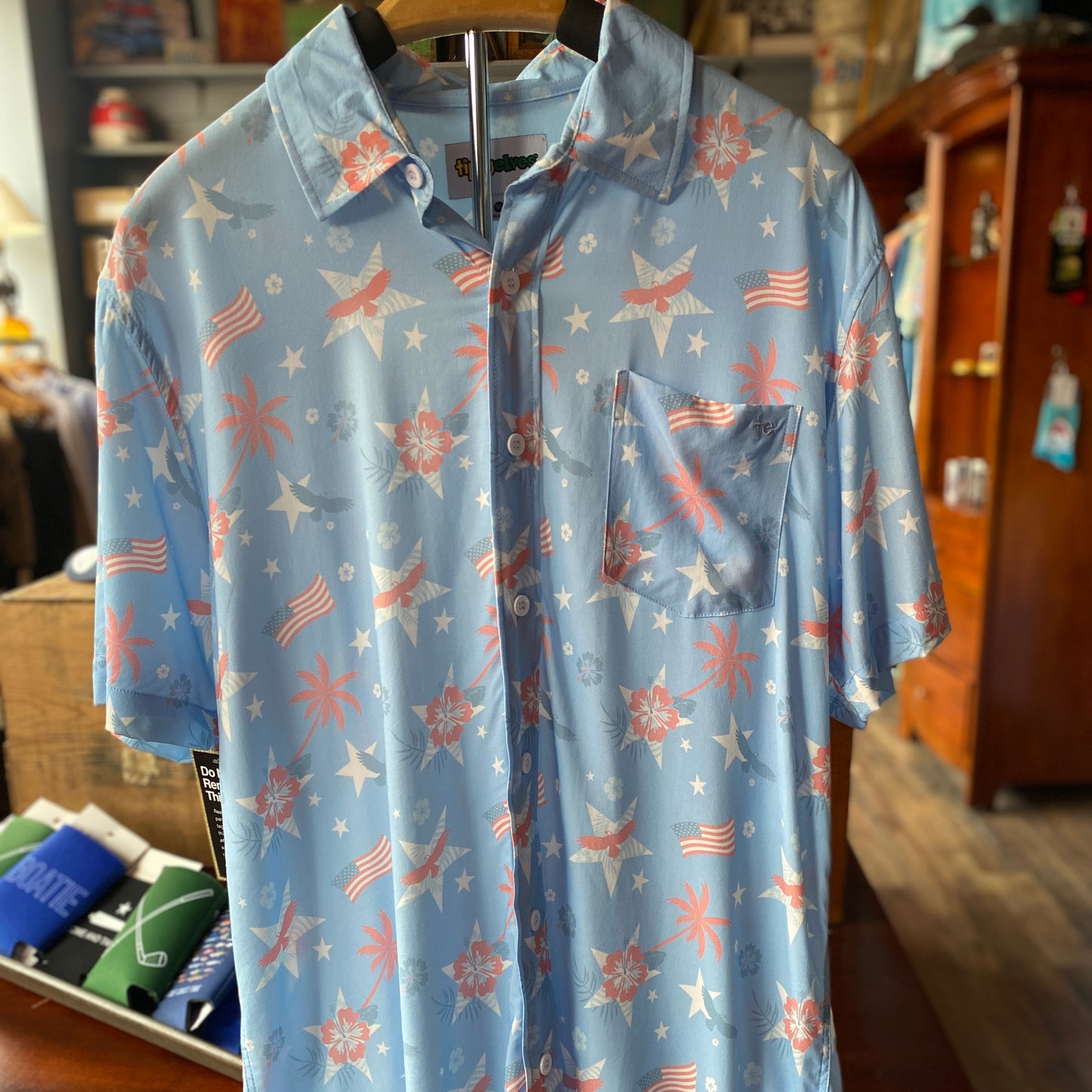 Island of the Free Men's Hawaiian Shirt