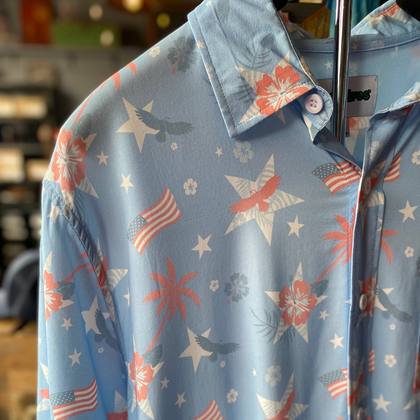 Island of the Free Men's Hawaiian Shirt