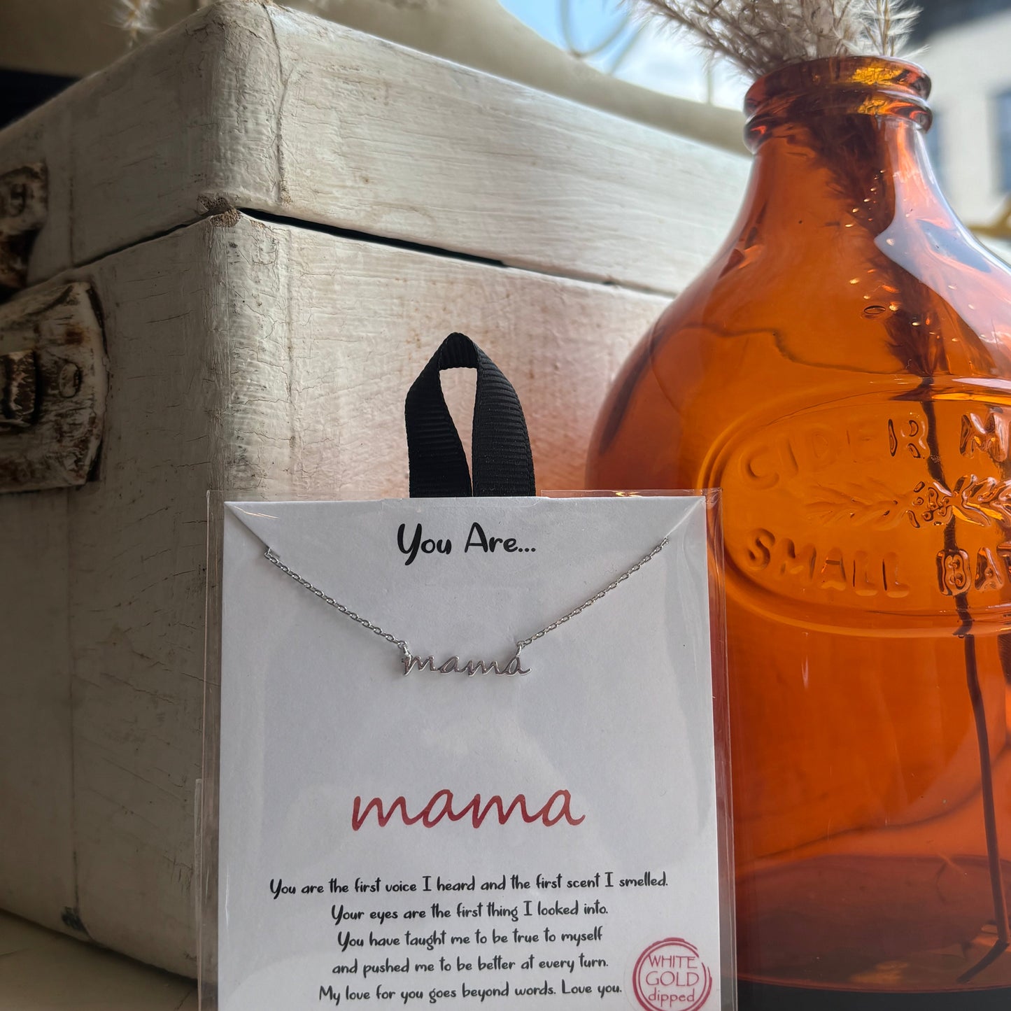 Mama Necklace in Silver