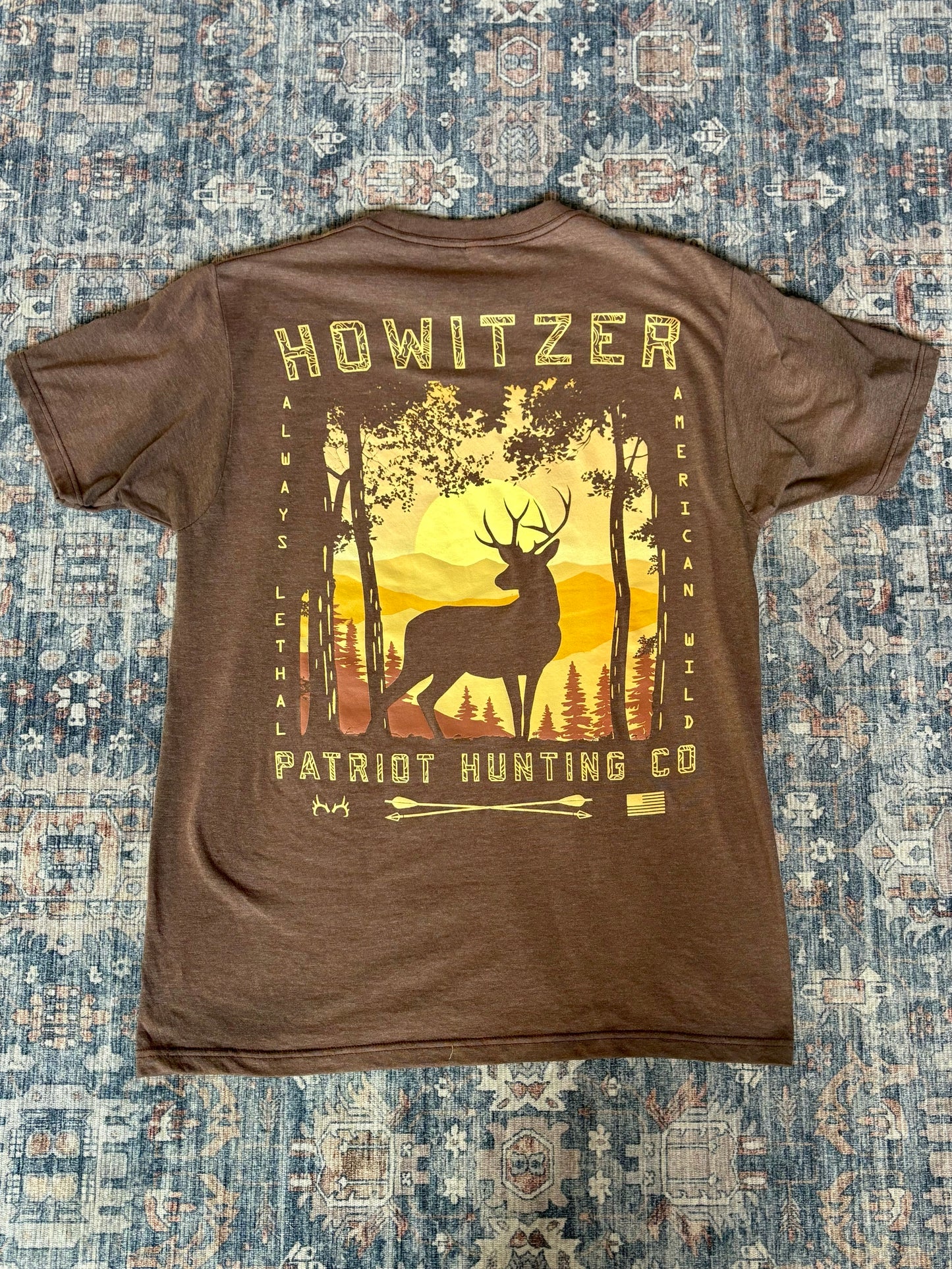 BROWN PATRIOT HUNTING TEE-HOWITZER