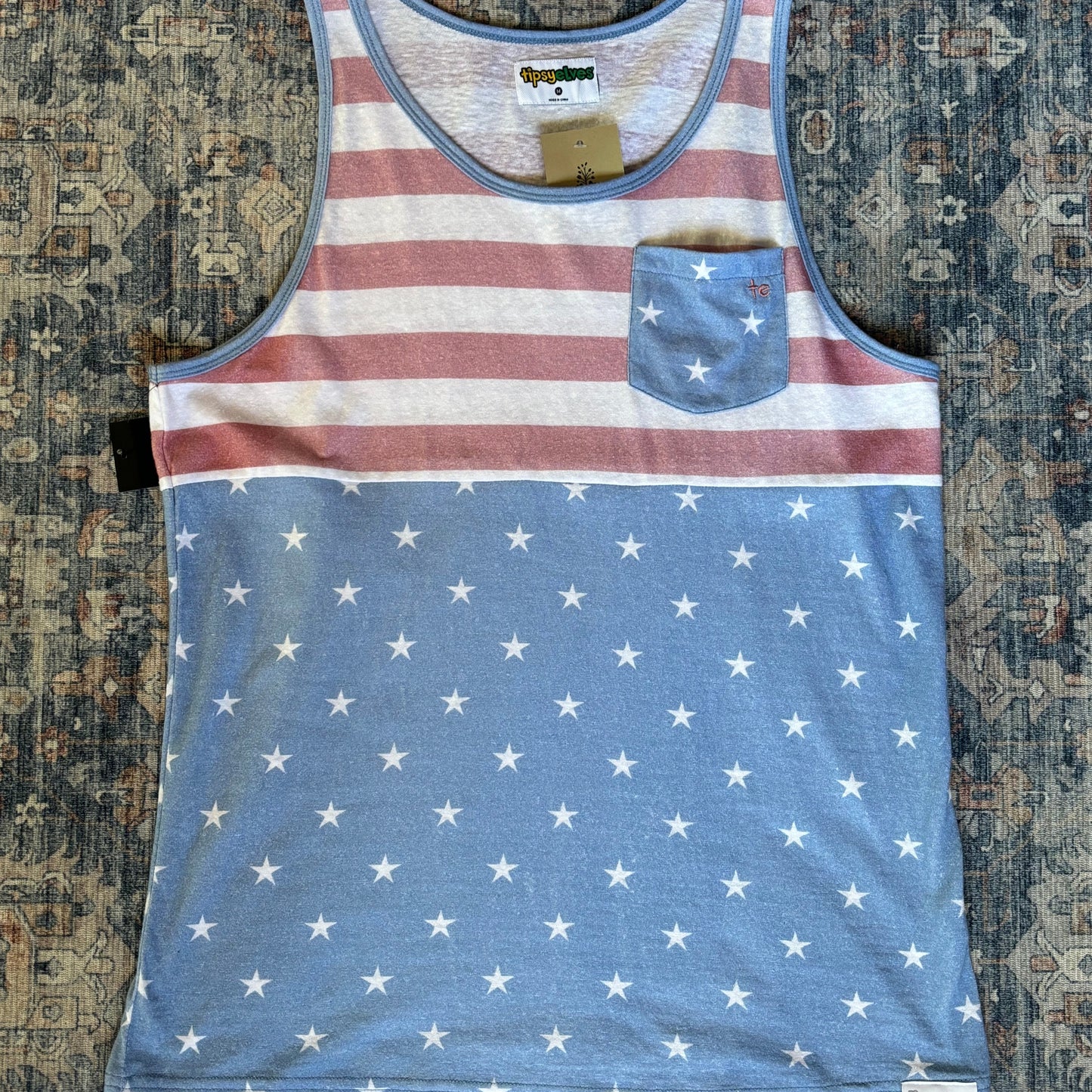 Men's Faded Flag Tank Top
