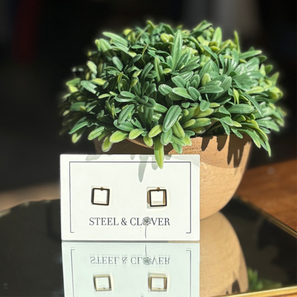 Square Stud Earrings