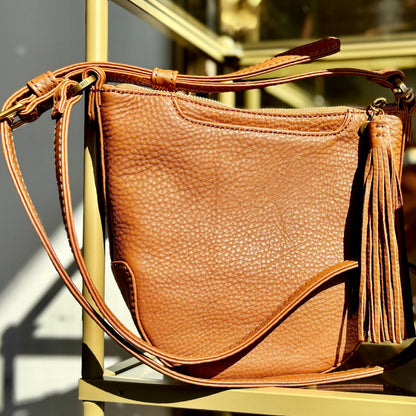 Lexi Crossbody in Warm Honey by HOBO