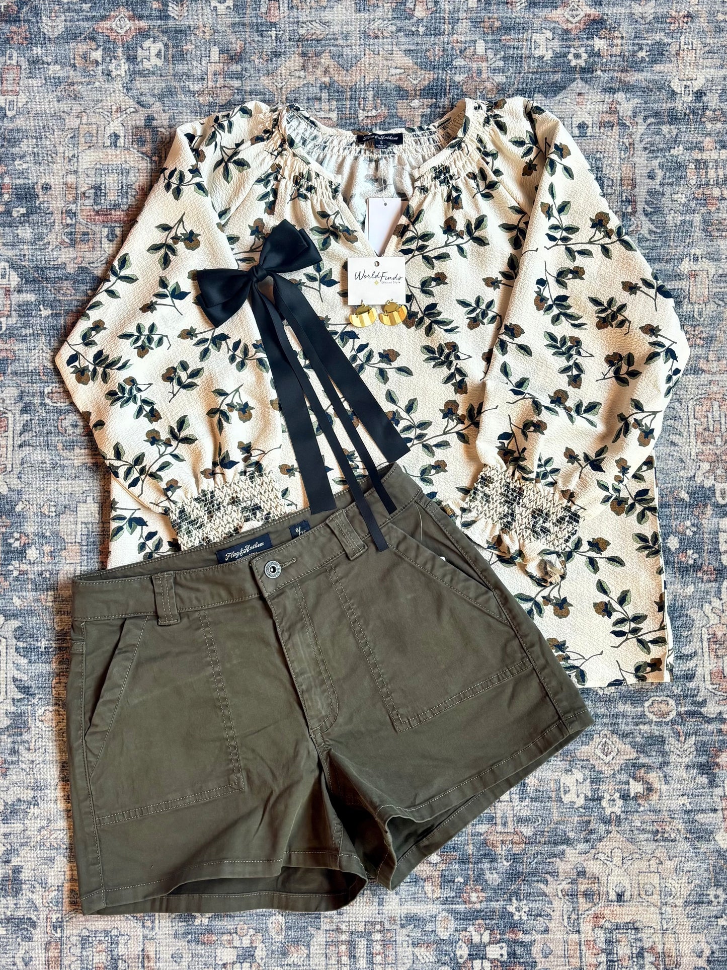 Pixley Shorts by Flag & Anthem in Olive