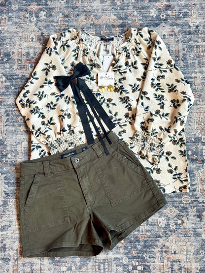 Pixley Shorts by Flag & Anthem in Olive