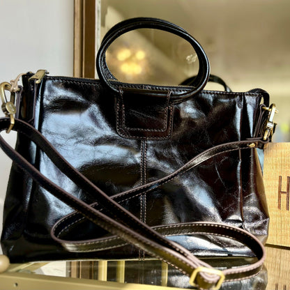 Shelia Medium Satchel in Black by HOBO