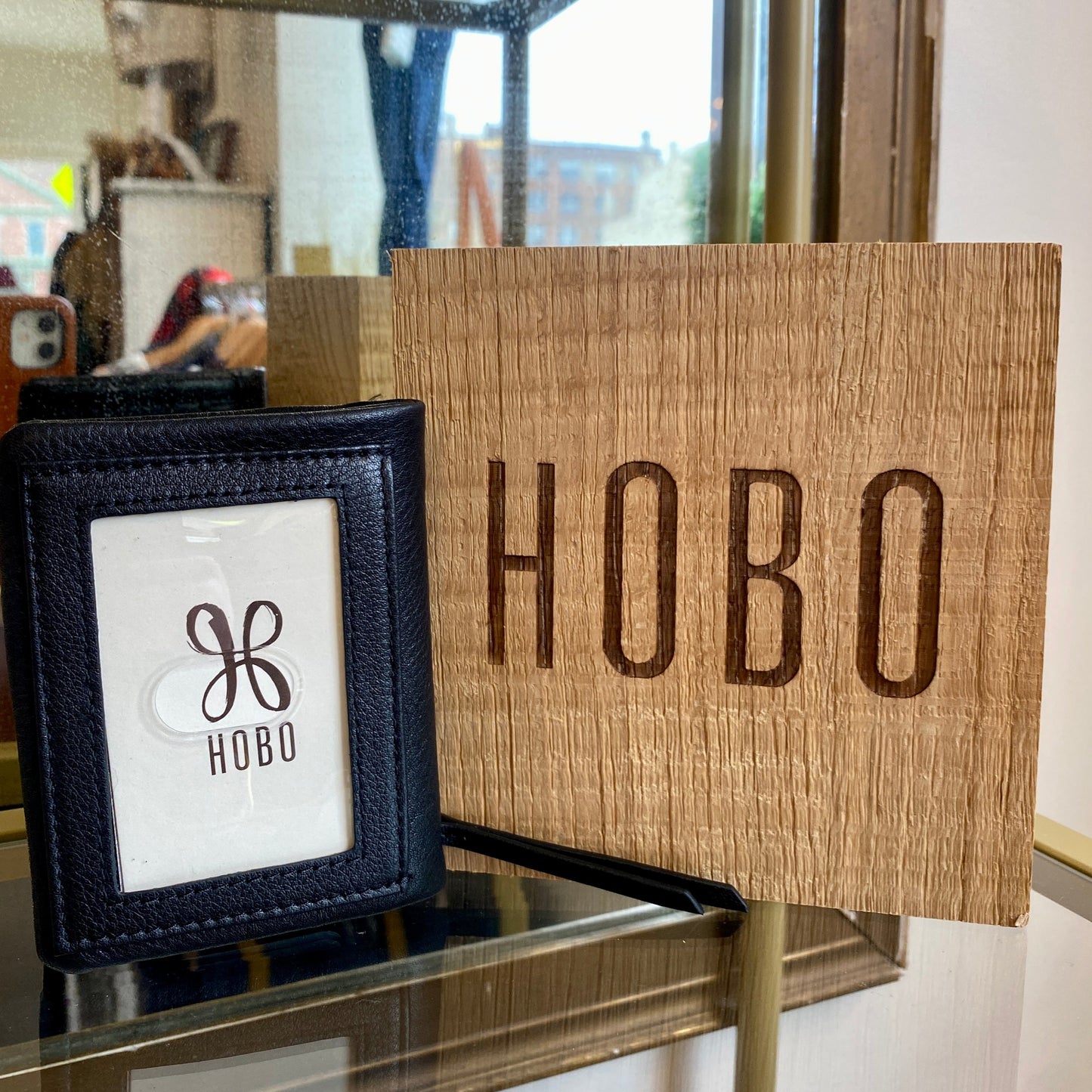 Lumen Mini Wallet in Black by HOBO