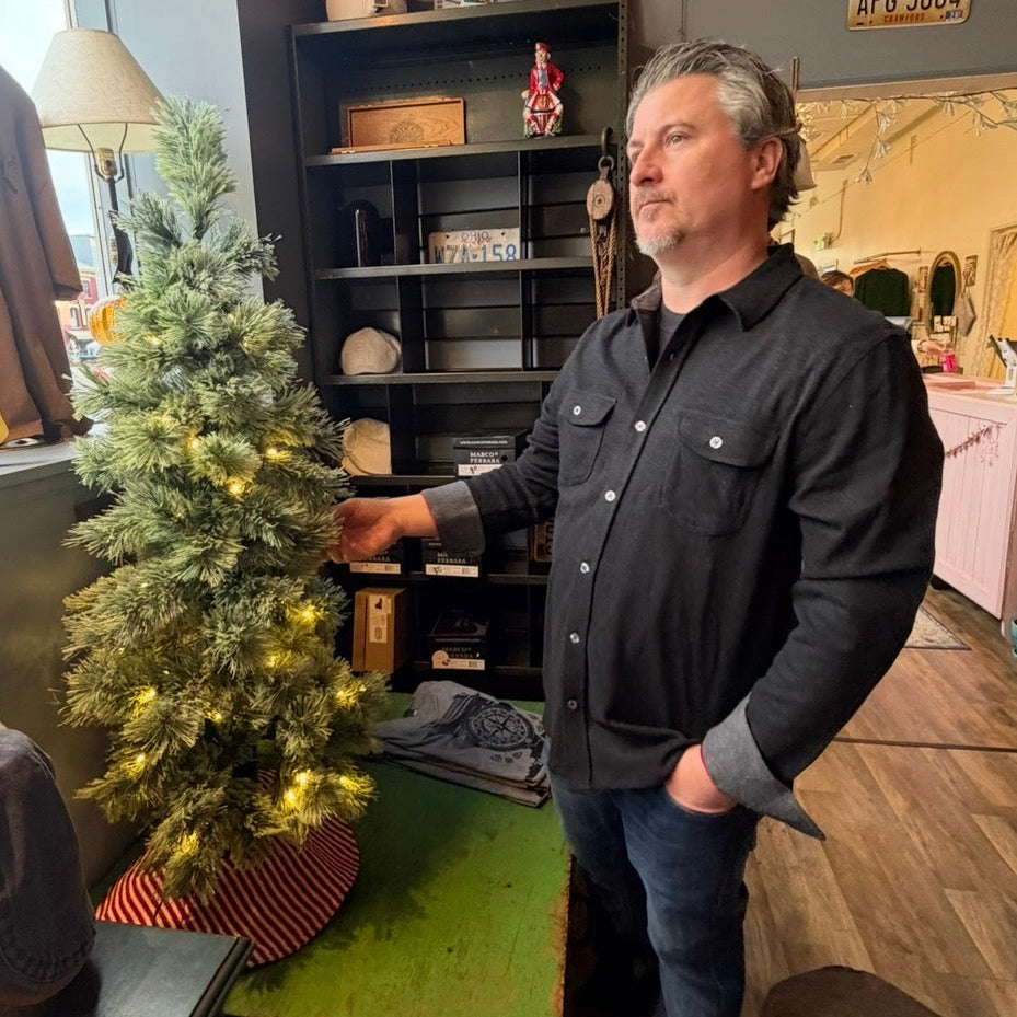 Hero Solid Knit Twill Flannel Shirt by Flag and Anthem