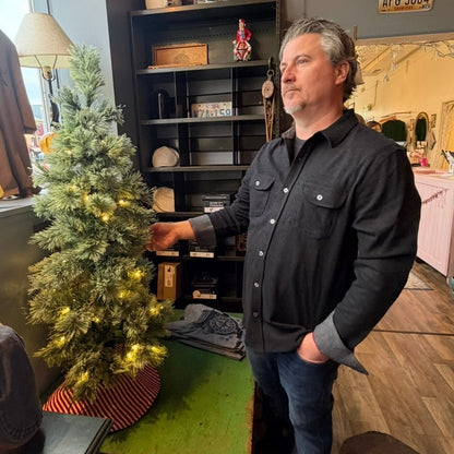 Hero Solid Knit Twill Flannel Shirt by Flag and Anthem