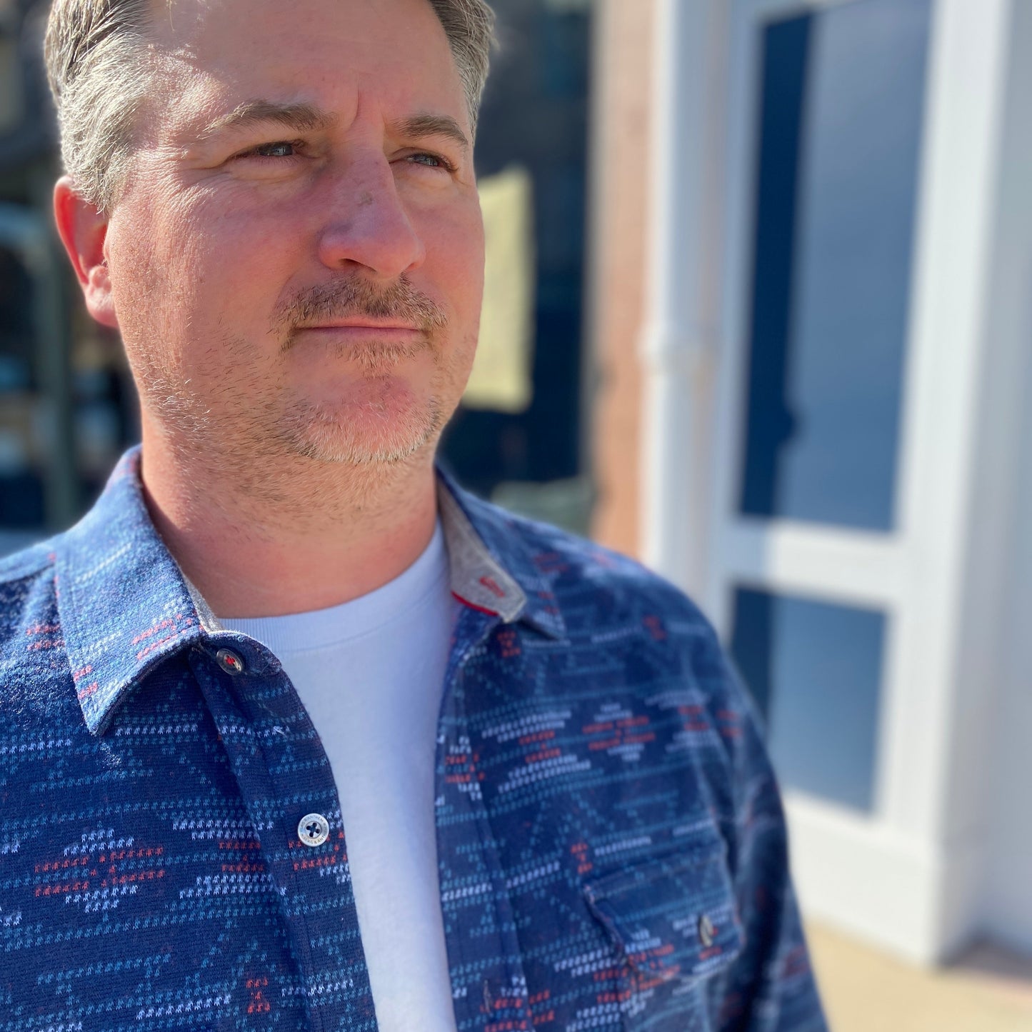 Baker L/S Southwestern Hero Knit Flannel by Flag & Anthem