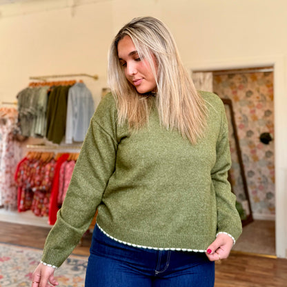 Eloise Sweater in Olive