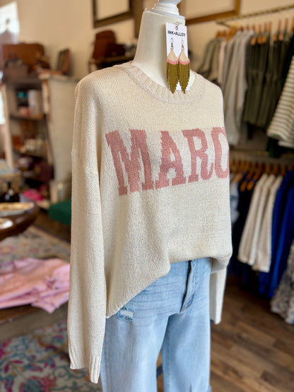 MARGS Lightweight Sweater in Cream