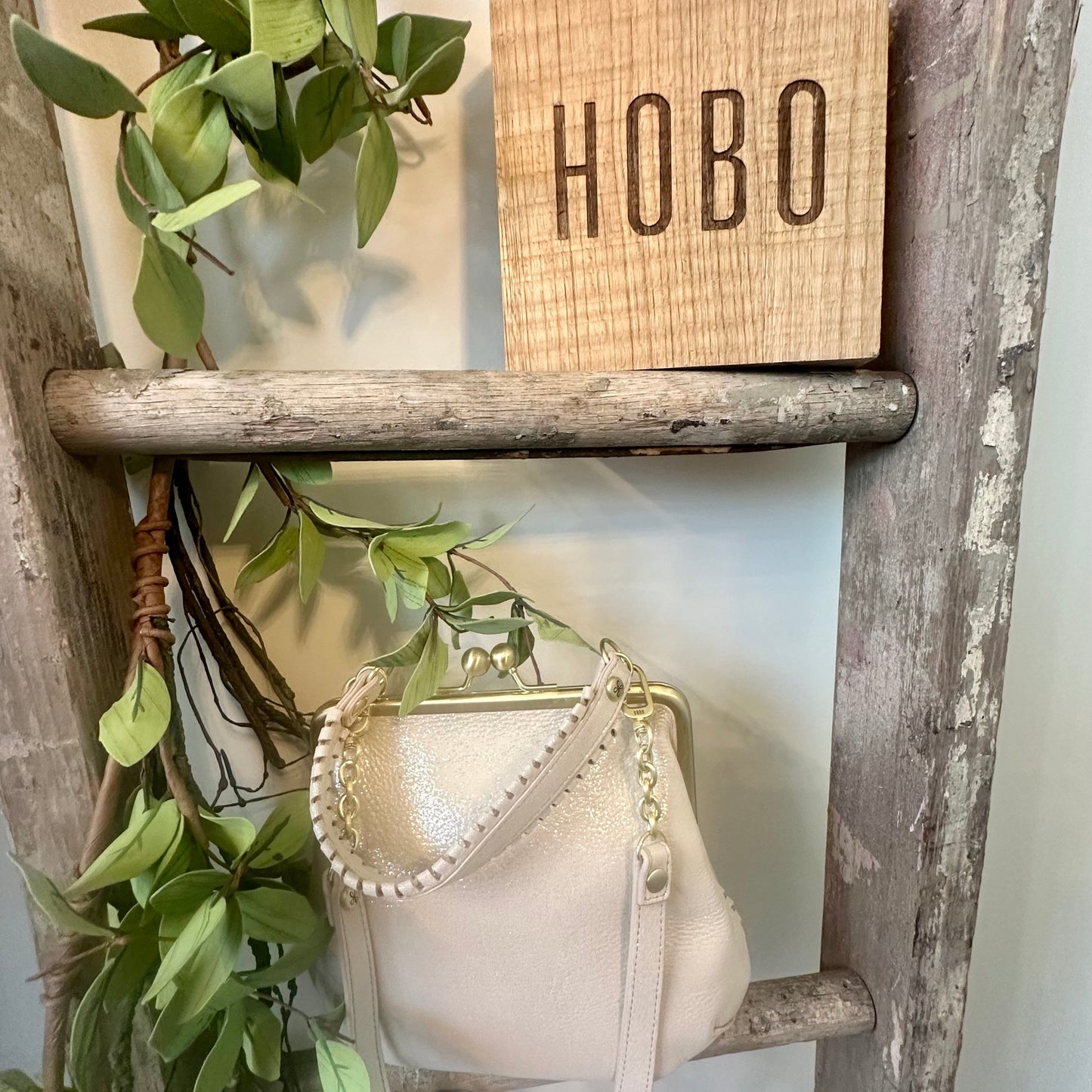 Alba Crossbody in Sand Shimmer by HOBO