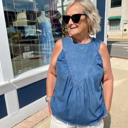 Angie Chambray Tank