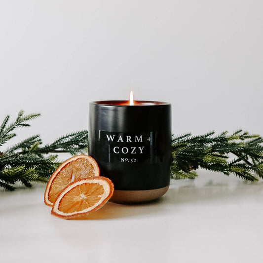 Warm and Cozy 12 oz Soy Candle