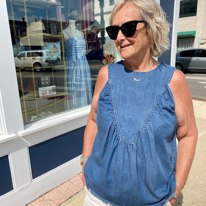 Angie Chambray Tank