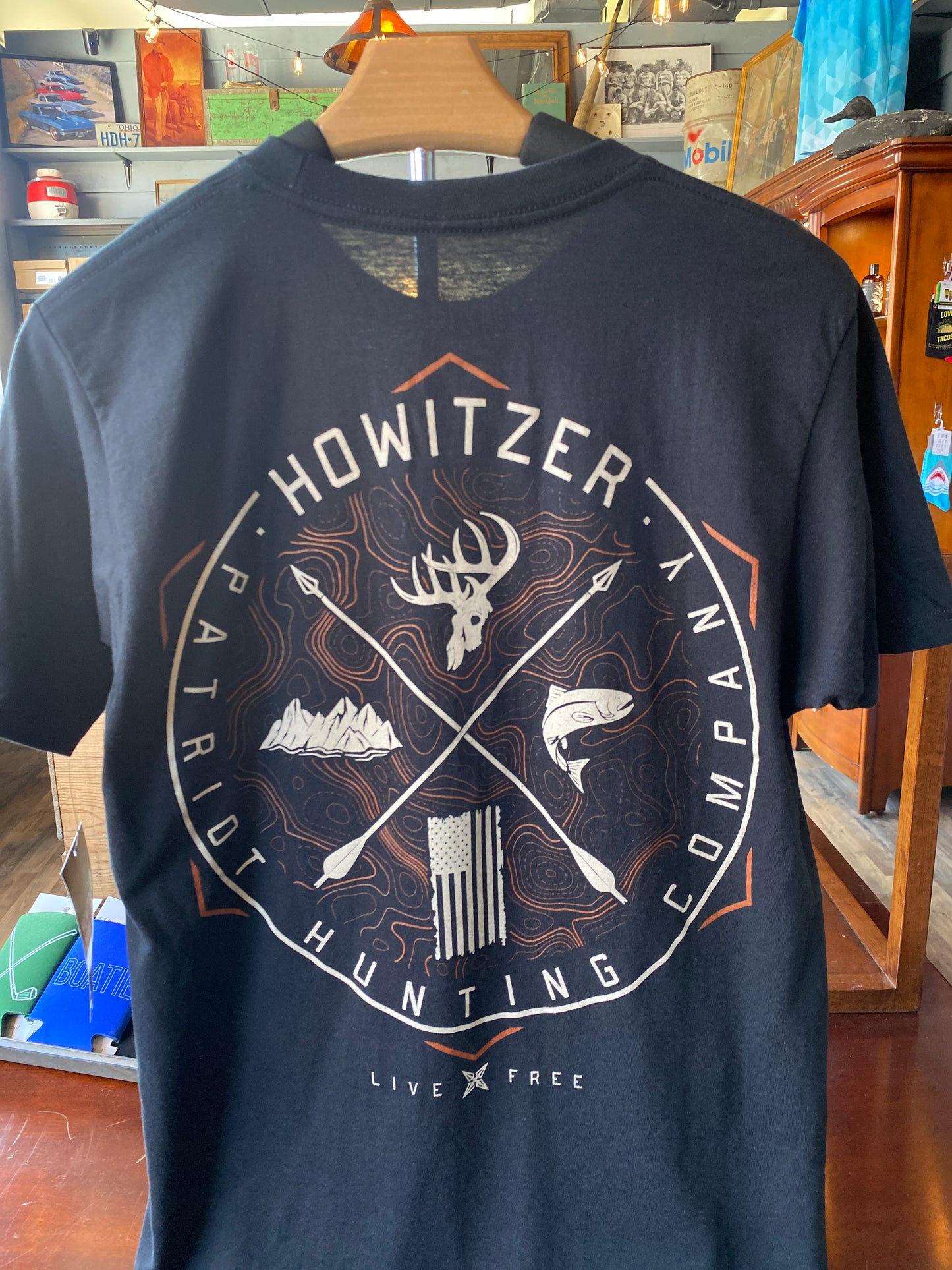 Wilderness Tee in Black by Howitzer