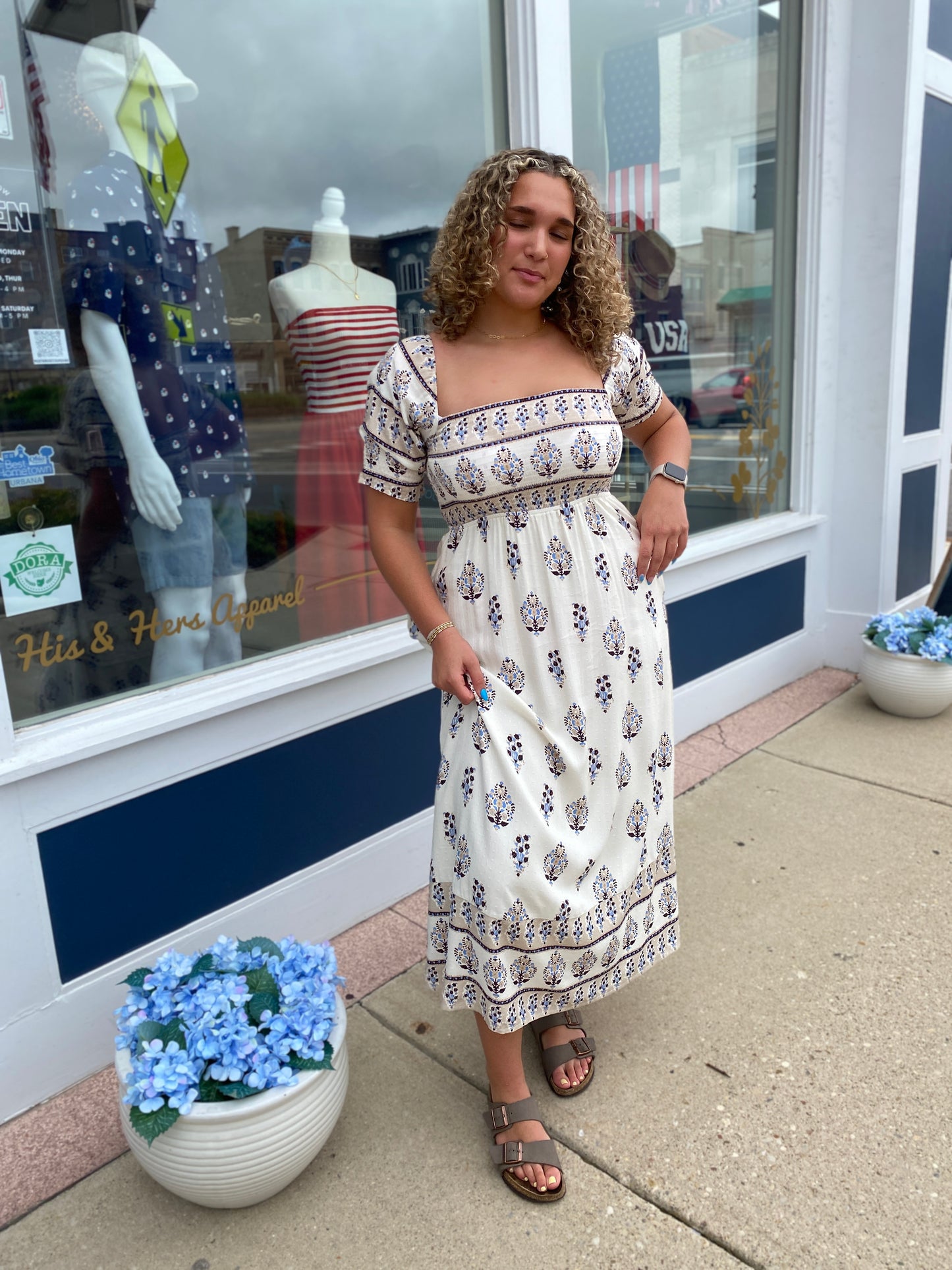 Summertown Smocked Maxi Dress by Flag & Anthem