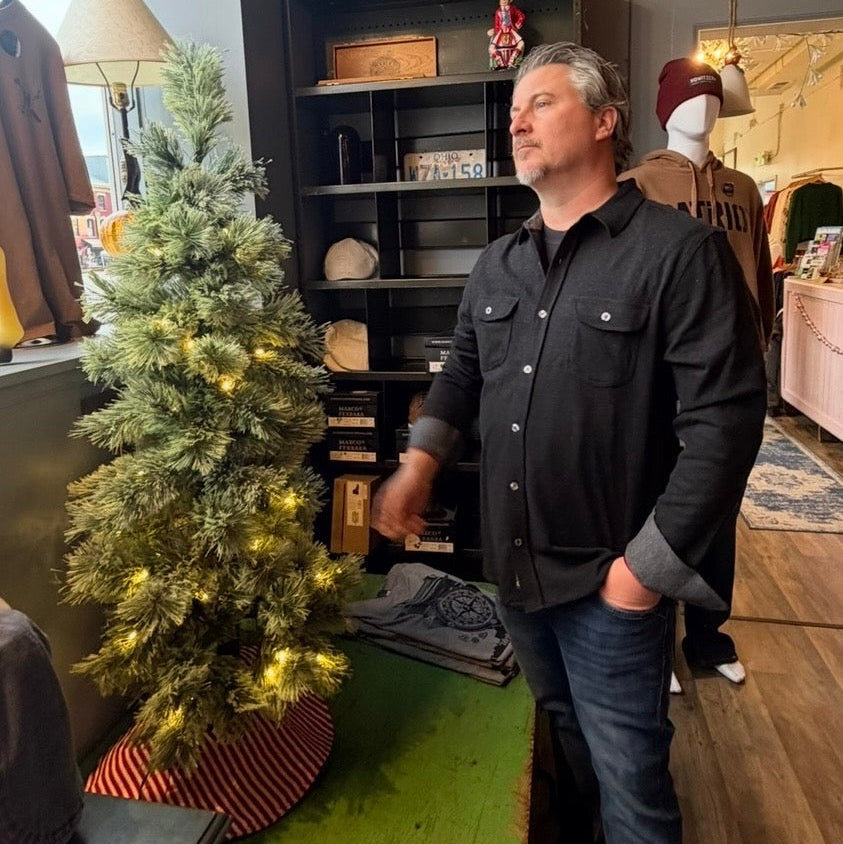 Hero Solid Knit Twill Flannel Shirt by Flag and Anthem