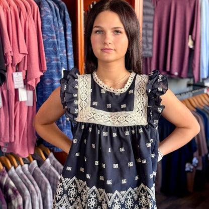 Juniper Floral Embroidered Top