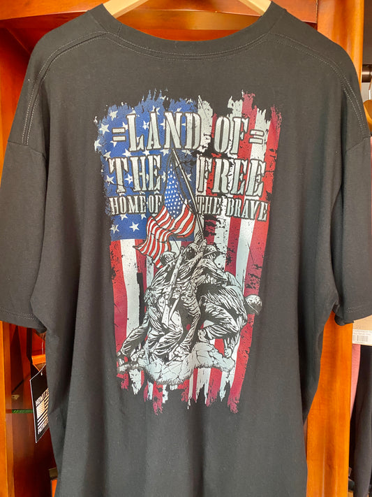 LAND OF THE BRAVE TEE by HOWITZER