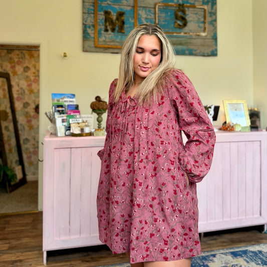 Clara Corduroy Mini Dress