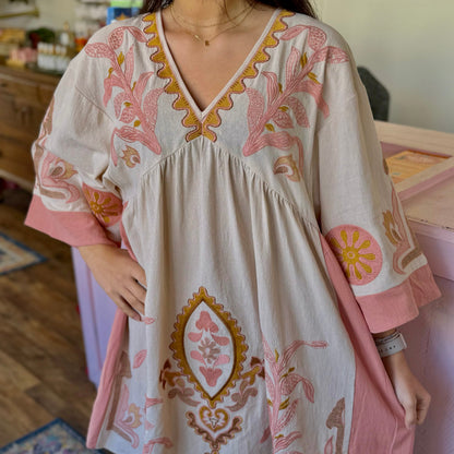 Sienna Embroidered Babydoll Dress