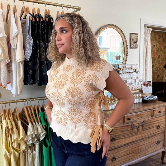 Tiffany Floral Sweater Vest