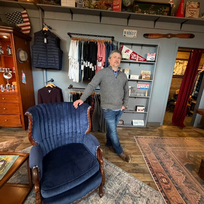 Woodland 1/4 Zip Cable Mock Neck Sweater by Flag and Anthem