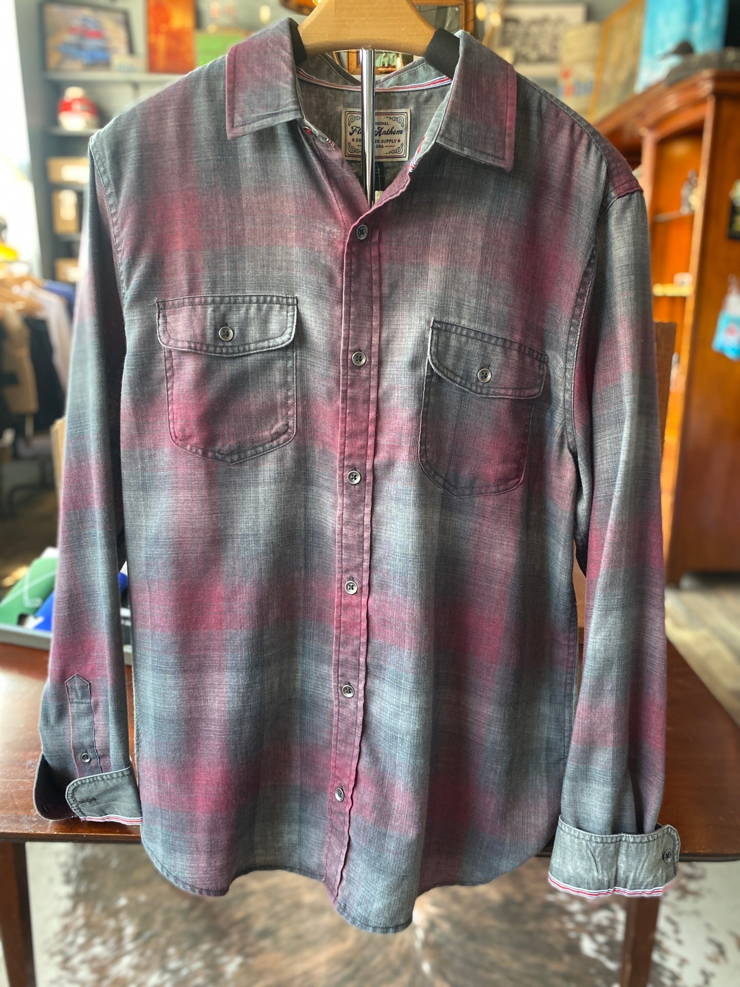 MAROON FERNDALE VINTAGE SHIRT