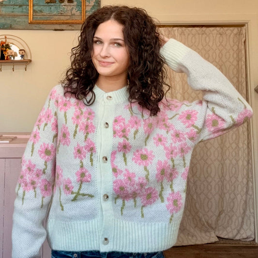 BRIAR FLORAL KNIT CARDIGAN