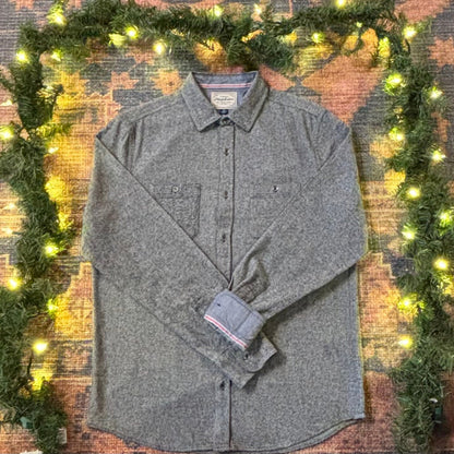Haysville Heathered Twill L/S Flannel Shirt by Flag & Anthem