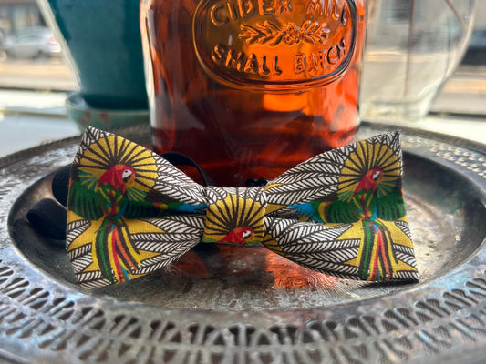 TROPICAL PARROT BOW TIE